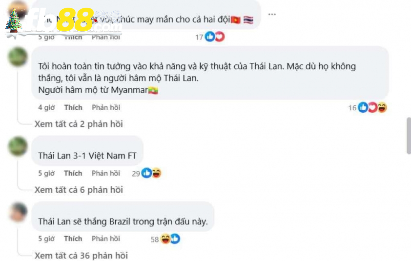 Nhiều CĐV Đông Nam Á tin Thái Lan sẽ tạo nên bất ngờ.