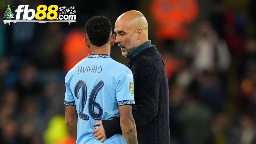 Guardiola đang phát huy tốt những phẩm chất của Savinho – Ảnh: Getty